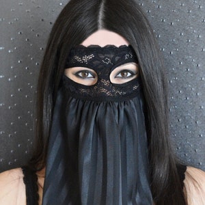 Lace Face Veil /Sexy Face Mask/Belly Dance Mask/Cats Eyes Burka Mask/Arabian Mask/Full Face Mask/Cleopatra mask/Party Mask/Exotic Mystery