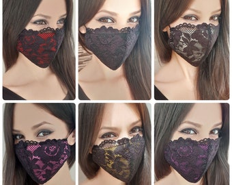 Designer Face Mask / Lace Face Mask / Cotton Face Mask / Skull Mask / Teacher Face Mask / Washable Face Mask / Sexy Face Mask