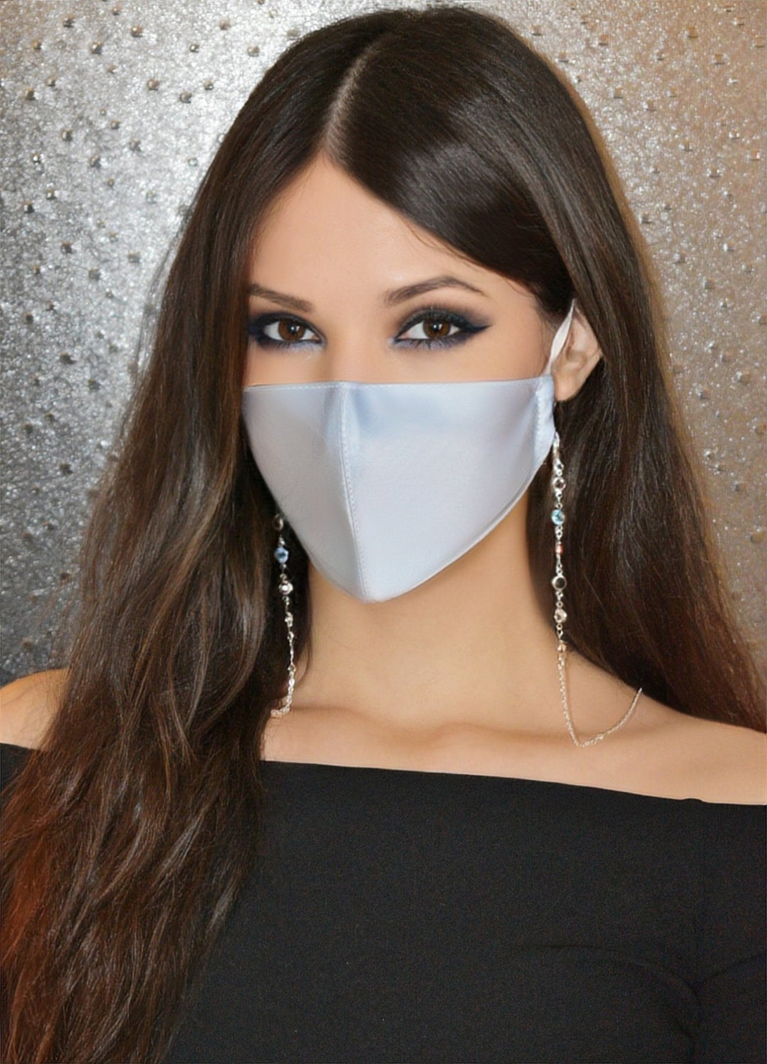 Face Mask Chain/lace Face Mask/satin Face Mask/necklace Face Mask Strap