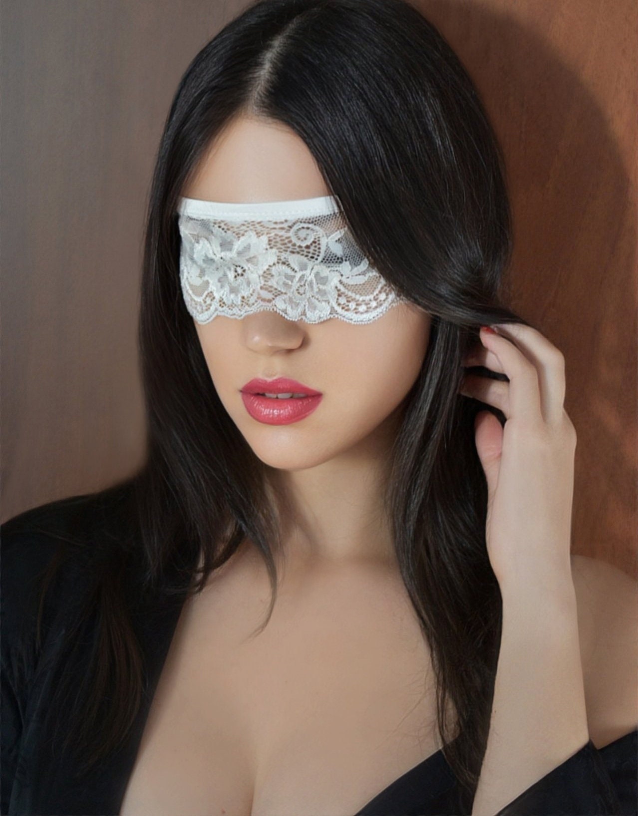 Lovely Ever After Lace and Silk Eye Mask – Classy Bride