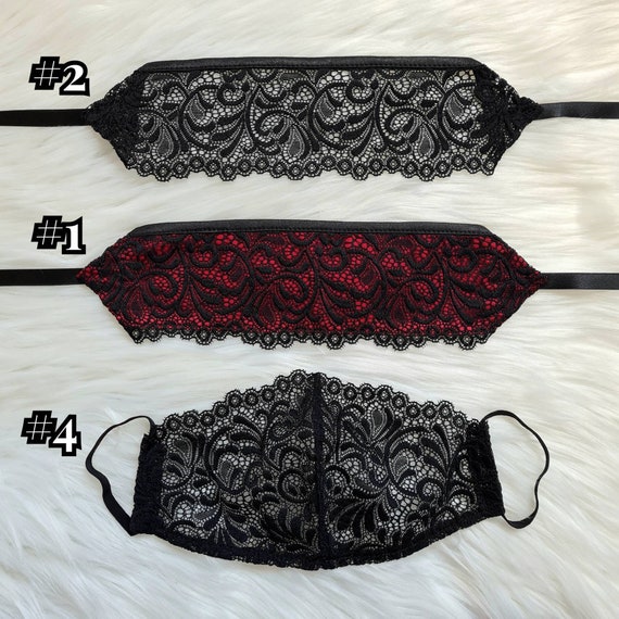 Lace Eye Mask/sexy Blindfold/bdsm Fetish Mask/masquerade Face 