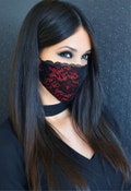 Lace Face Mask / Designer Face Mask / Cotton Face Mask / Wedding Face Mask / Fashion Face Mask / Washable Face Mask / Reusable Face Mask product logo
