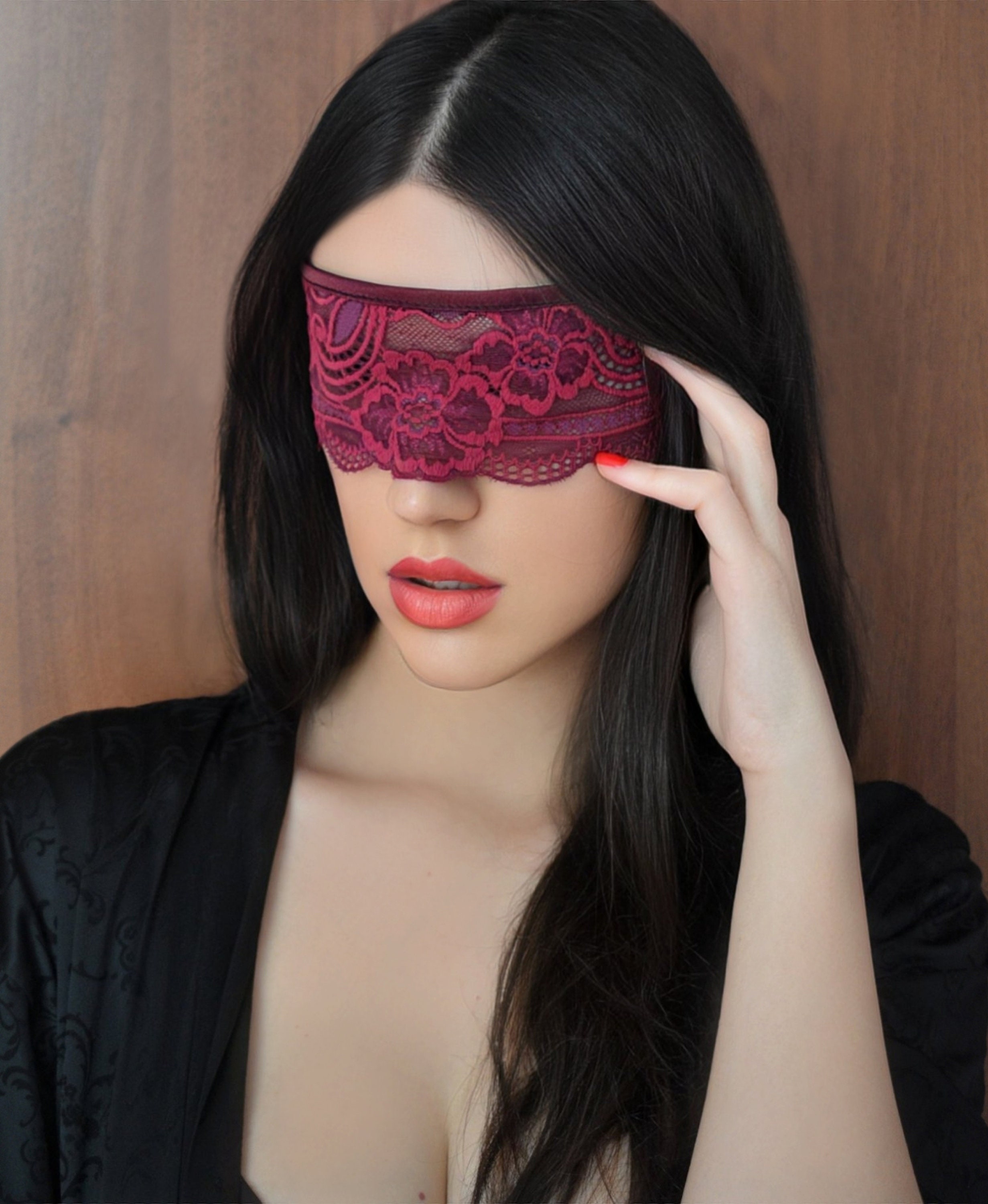 White Lace Blindfold Mask/ Sexy Eye Mask/ Kinky/ Seductive/ 