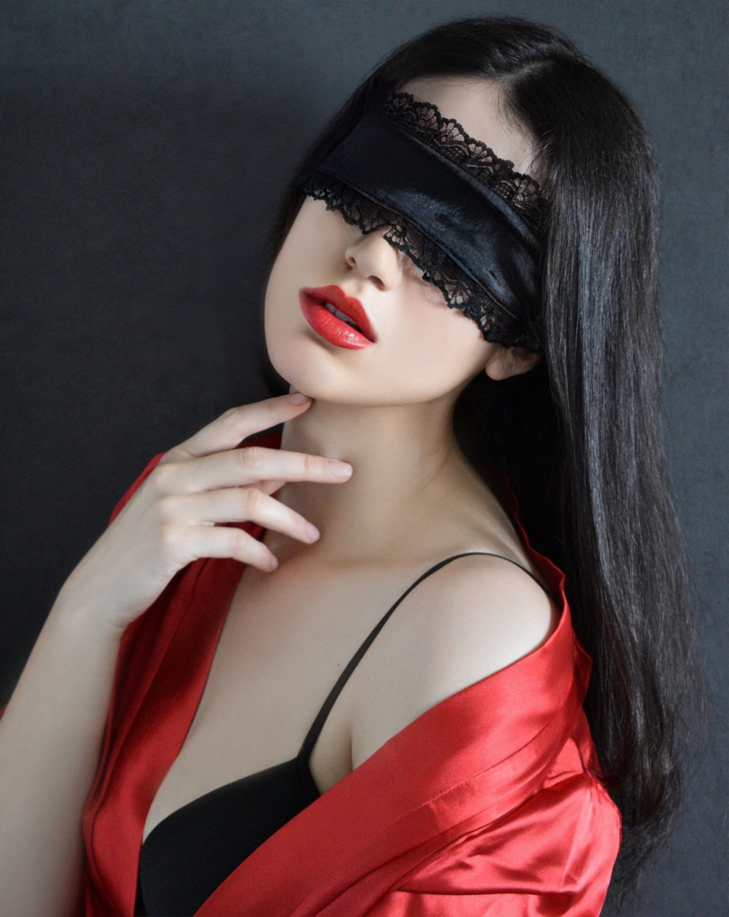 Lace Eye Mask/sexy Blindfold/bdsm Fetish Mask/masquerade Face 