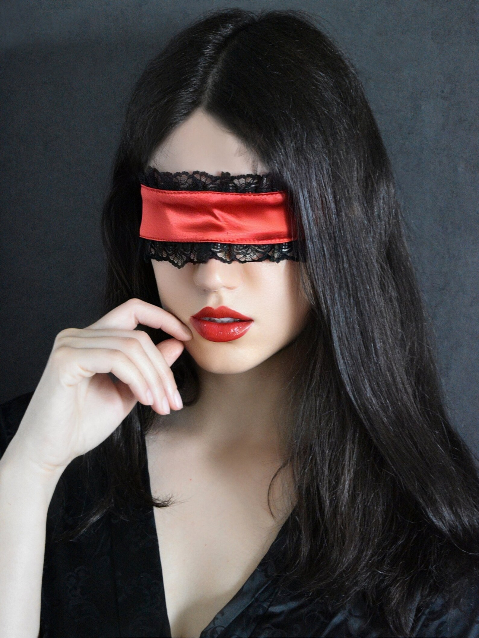 Extasis Mask Satin Eye Mask/ BDSM Blindfold/ Sexy Face Mask/ Masquerade Mask/fetish ...
