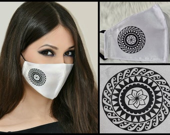 Mandala Face Mask/Satin Face Mask/Unique Face Mask/Fashion Face Mask/Reusable Face Mask/Gift For Her/Handmade/Special Mask/Custom face mask