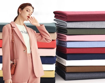 Suiting Fabric, Solid Fabric, JK Uniform Fabric, Apparel Fabric, Sewing Fabric, By the Half Yard