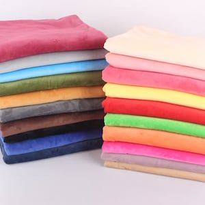 Minky Fabric, Plush Fabric, Blanket Fabric, Cuddle Fabric, Solid Smooth Minky Fabric, Plush Toys Fabric, Faux Fur Fabric, By The Yard