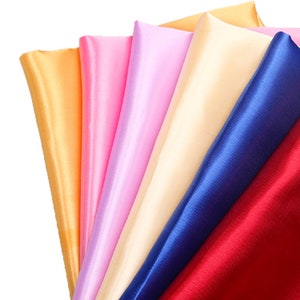 Silky Satin Fabric, Soft Satin, Shiny Satin, Craft Fabric, Dress Fabric, Wedding Fabric, By the Yard