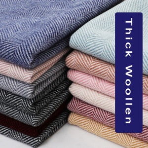 Textured Wool Fabric, Faux Wool Fabric, Woollen Fabric, Winter Fabric, Warm Fabric, Coat Fabric, By The Half Yard