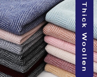 Textured Wool Fabric, Faux Wool Fabric, Woollen Fabric, Winter Fabric, Warm Fabric, Coat Fabric, By The Half Yard