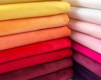 Minky Plush Fabric By the Yard- Short Soft Fabric- DIY Plushie Toy- Cushion Upholstery- Quilt