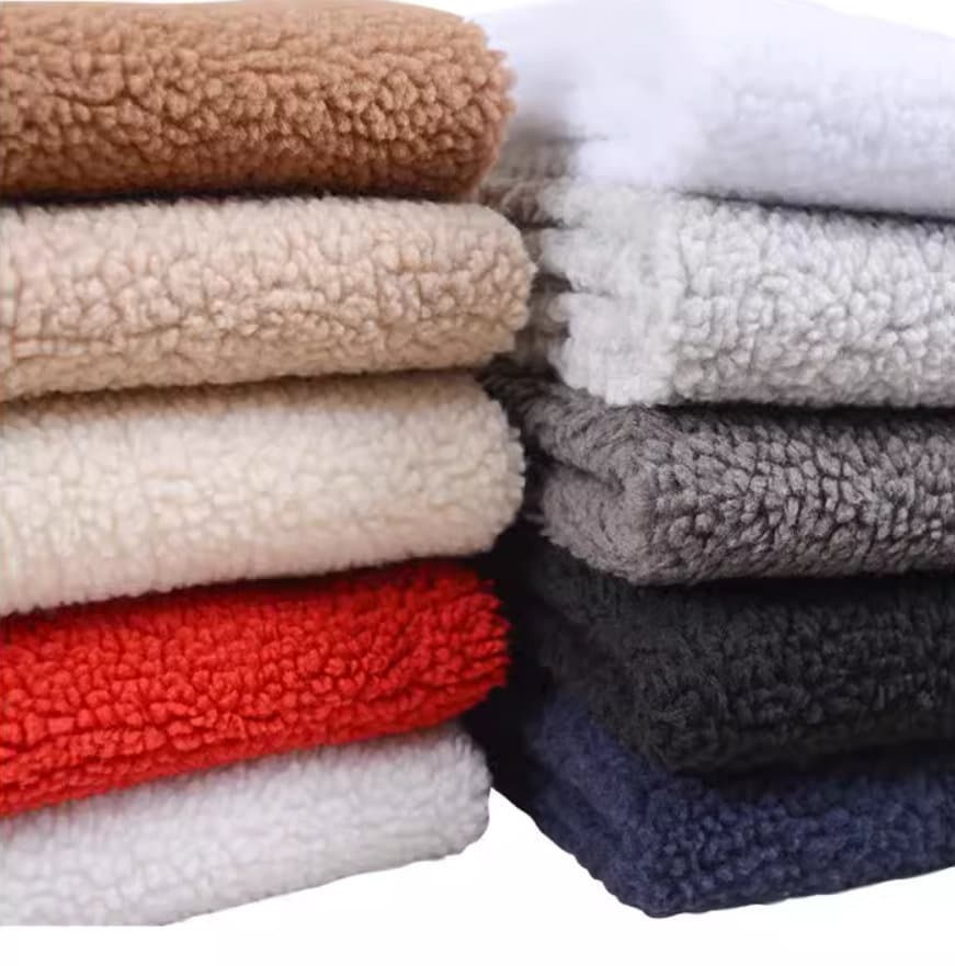 Thick Lamb Wool Fabric, Warm Lamb Velvet Fabric, Lamb Faux Fur, Plush Shoe and Hat Fabric, Winter Fabric, By The Half Yard