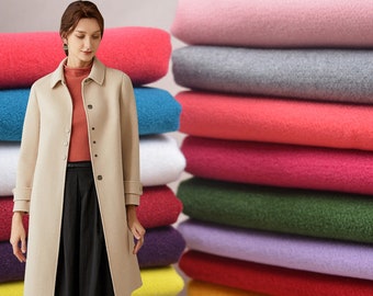 Faux Wool Fabric, Woollen Fabric, Imitation Wool Fabric, Winter Fabric, Coat Fabric, Double-Sided Brushed Wool Fabric, By The Half Yard