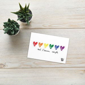 Seul l'amour compte - Impression format carte postale