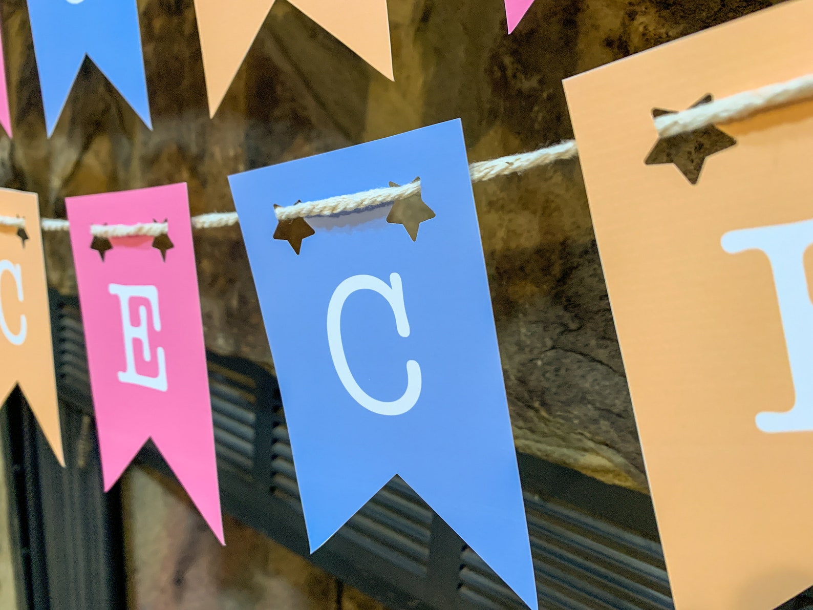 Custom Printed Celebration Banner with Holes and String for Etsy