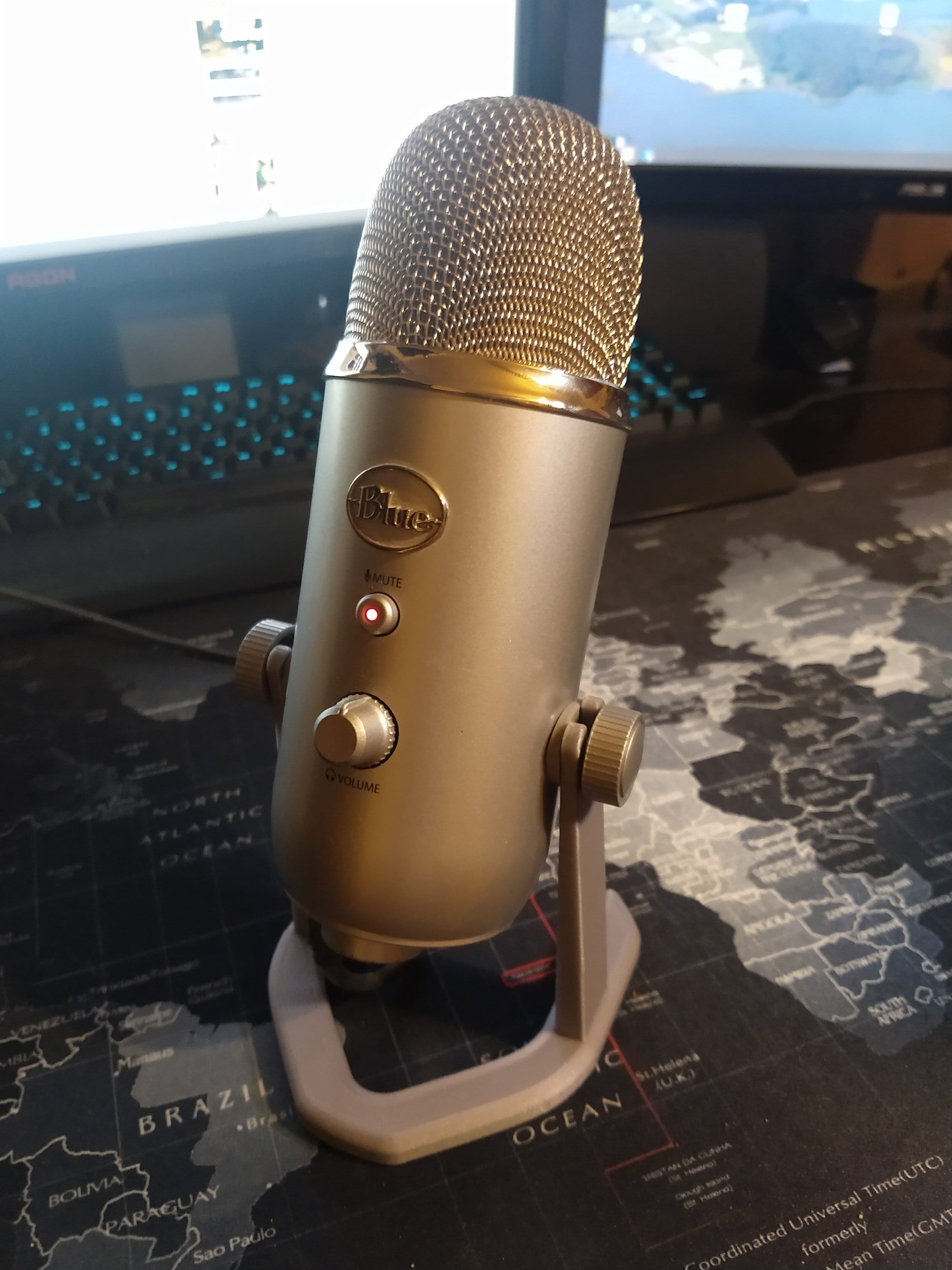 how to stop blue yeti picking up keyboard