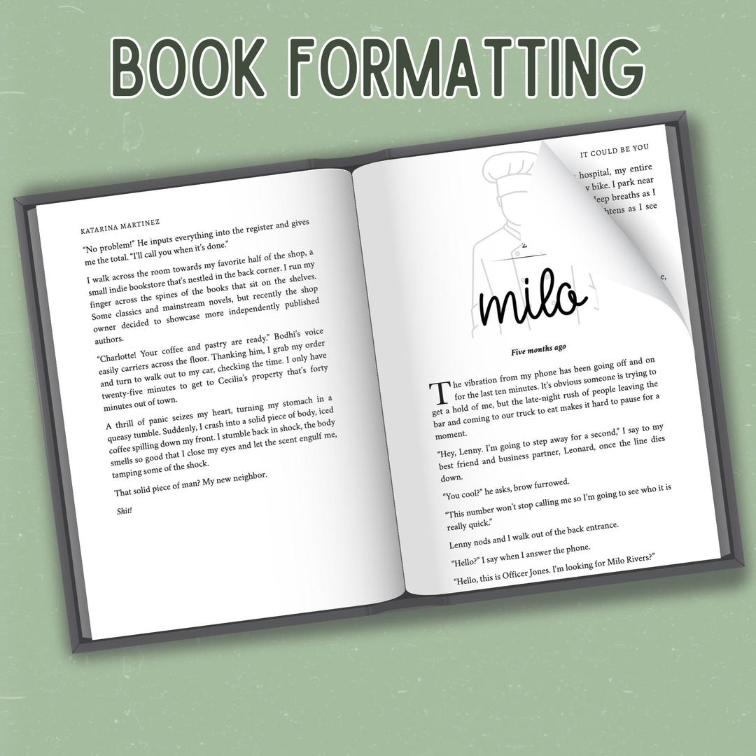 Basic Book Formatting - Etsy