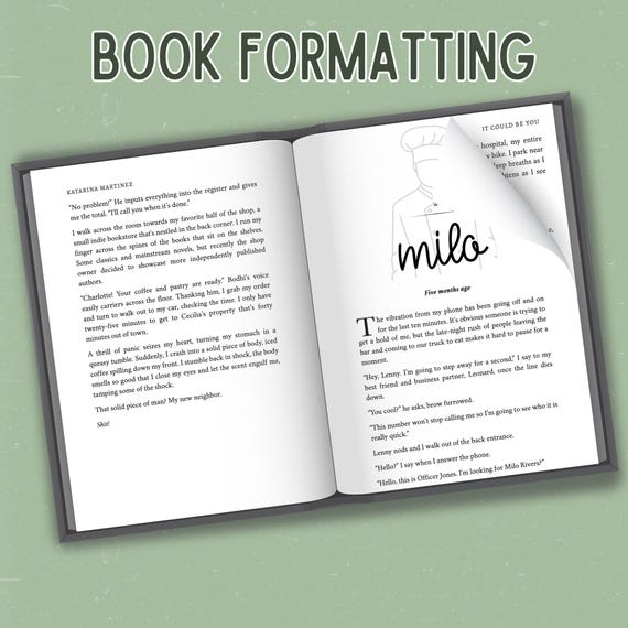 Basic Book Formatting - Etsy