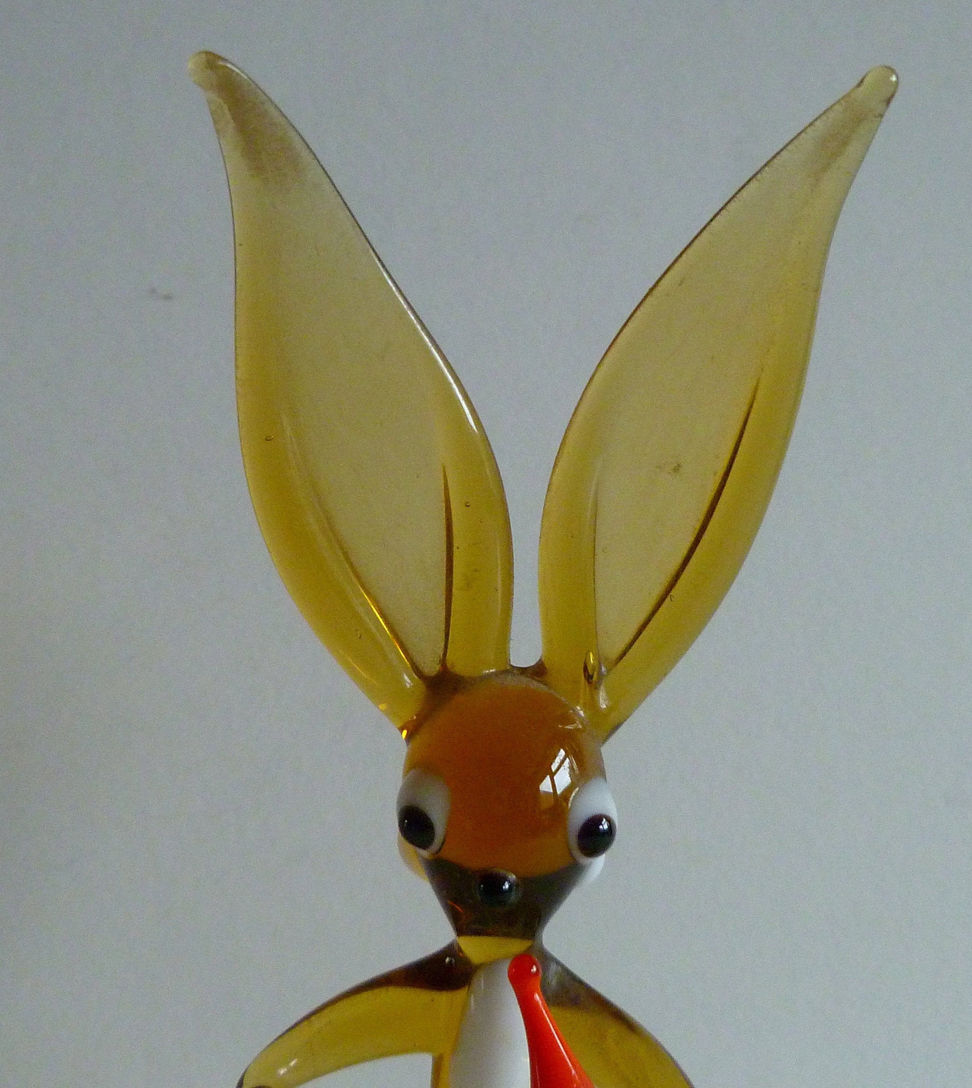 Small Vintage Murano Glass Rabbit With Carrot Etsy