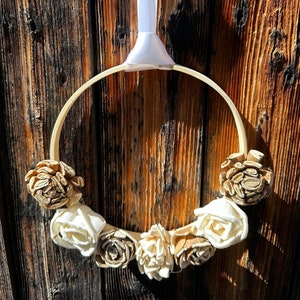 Natural - Small Wood Flower Hoop