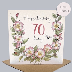 Carte d’anniversaire 70e
