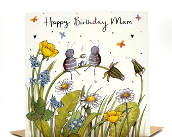 Mums Birthday Card - Ladybird Mum Birthday