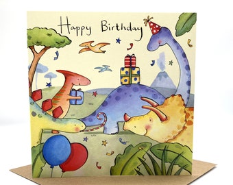 Dinosaur Birthday Card