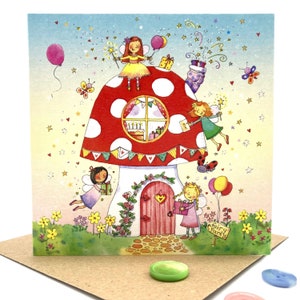 Birthday Card - Toadstool Party