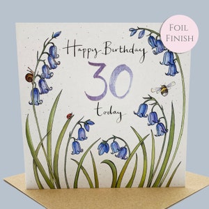 30th Birthday card