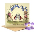 Anniversary Card ladybirds