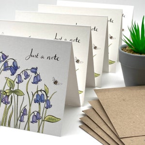 Bluebell Notecard Pack of 5, Bluebell Notes