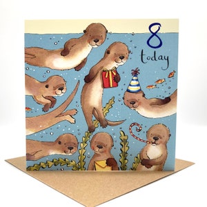 8e verjaardagskaart - Otter