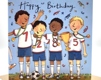 Boys Football Birthday Card