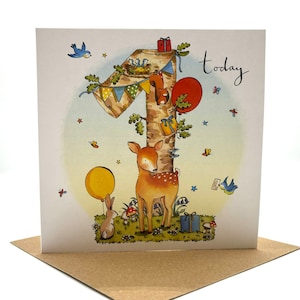 One Woodland Deer Birthday Card