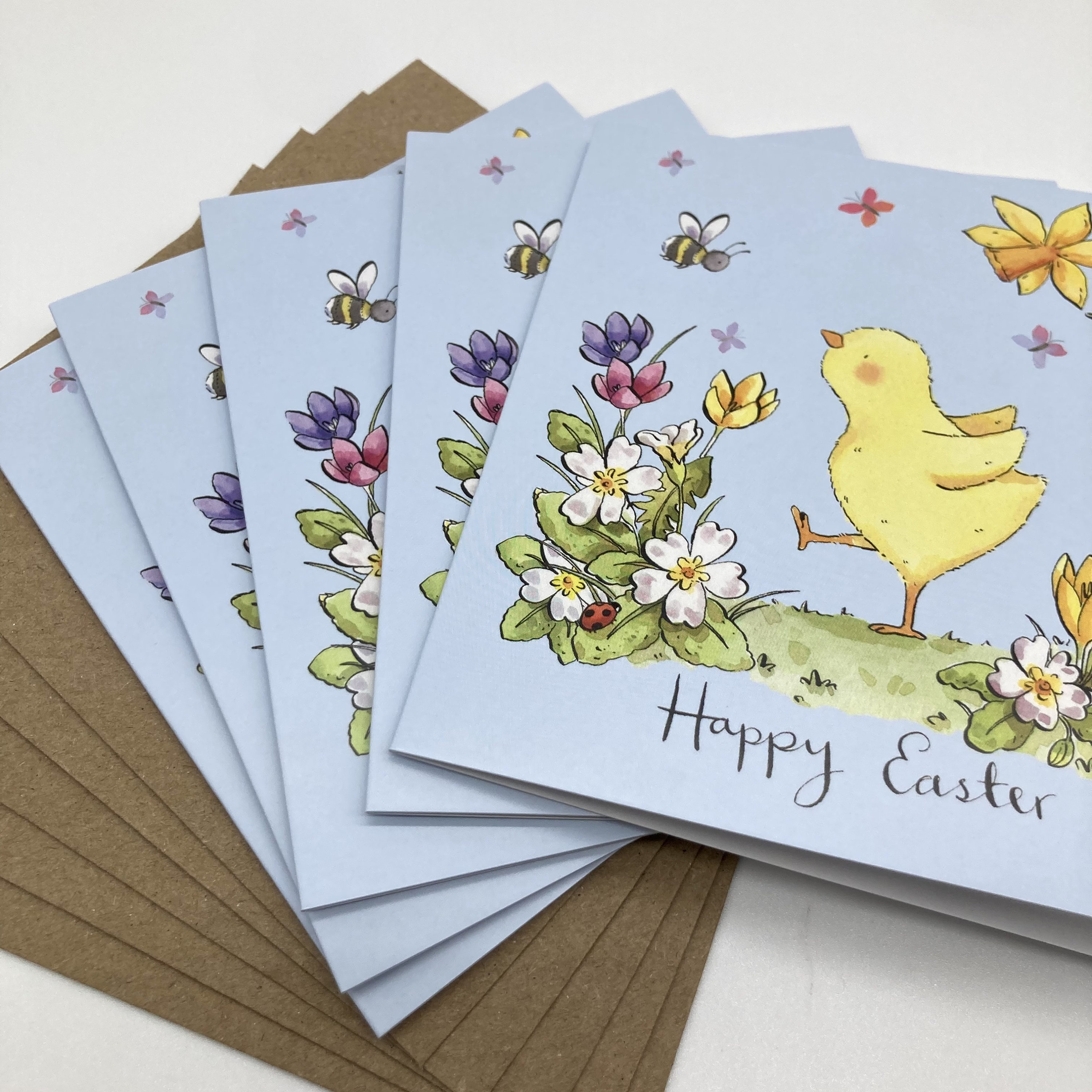 Easter Card Pack of 5 - Spring Chick - Etsy UK