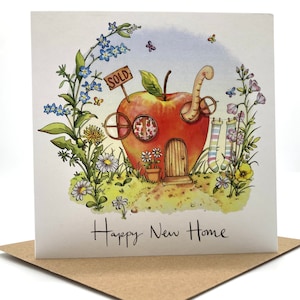 New home card - Worms new home