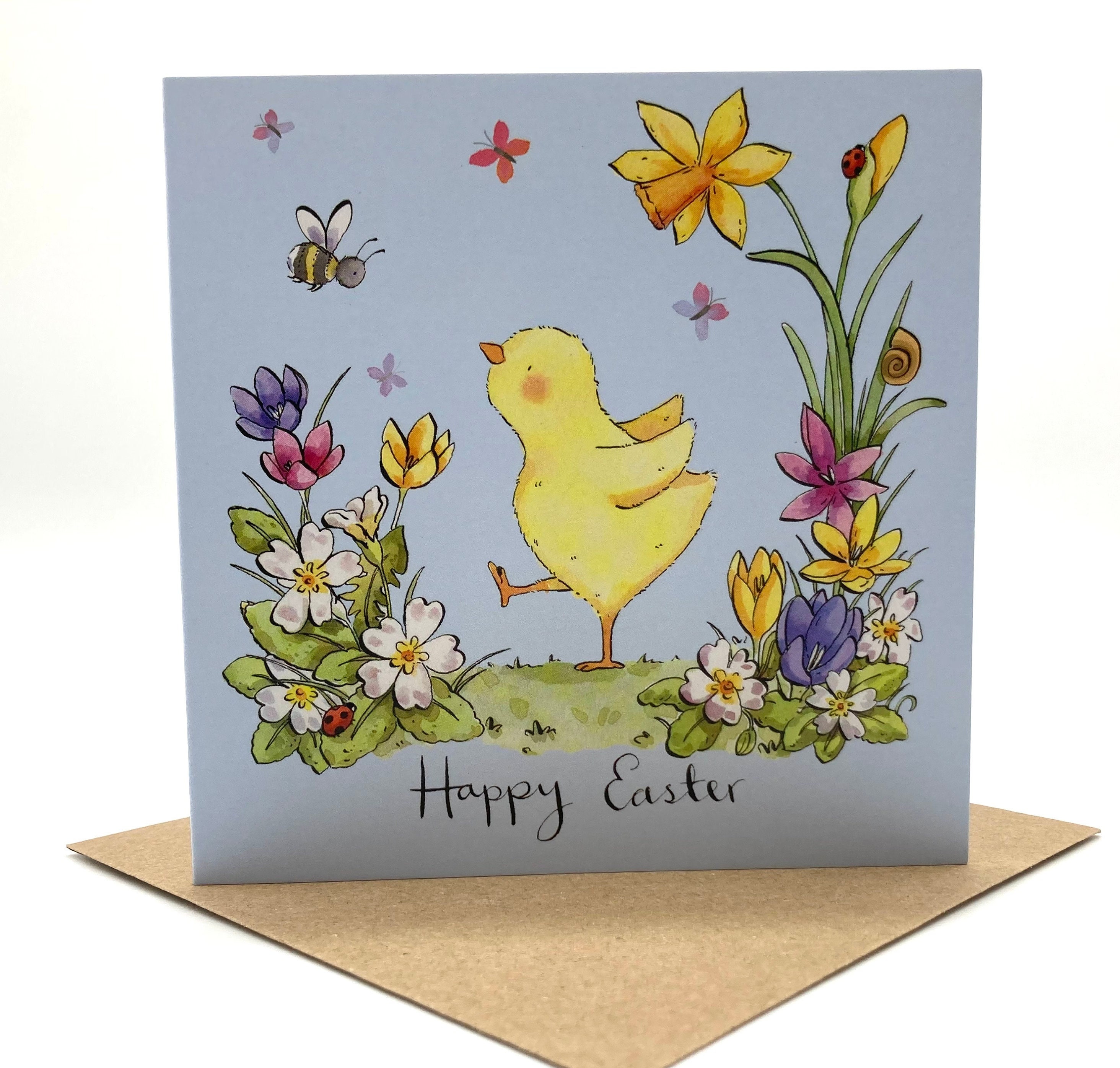 Easter Card Pack of 5 - Spring Chick - Etsy UK