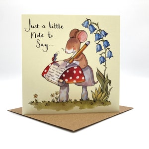 Carte de correspondance - Petite note