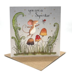 Superstar, cute congrats card, you’ve passed, new job card, well done