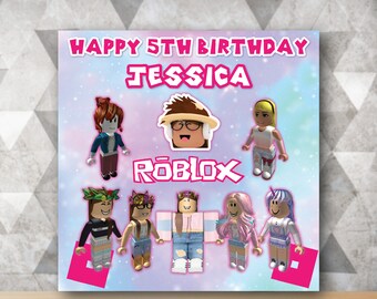 Vjzkay27fgfitm - roblox birthday robox birthday sign video game birthday etsy