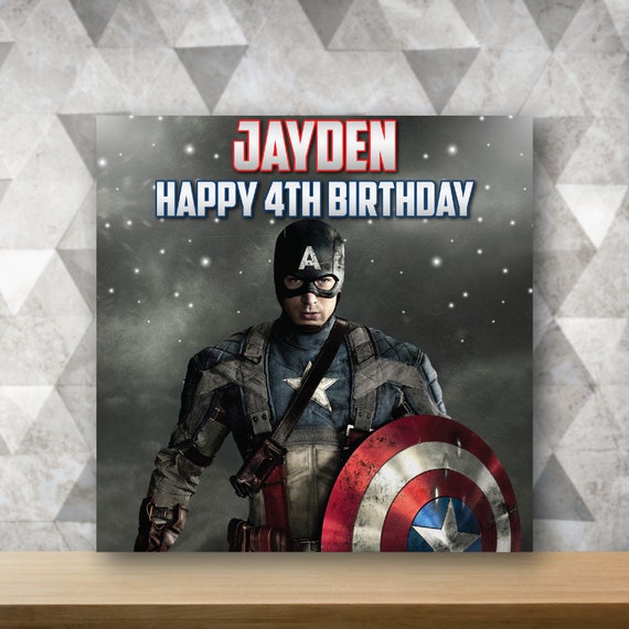 Captain America Anniversaire Toile De Fond Captain America Etsy Captain America Anniversaire Toile De Fond Captain America Etsy