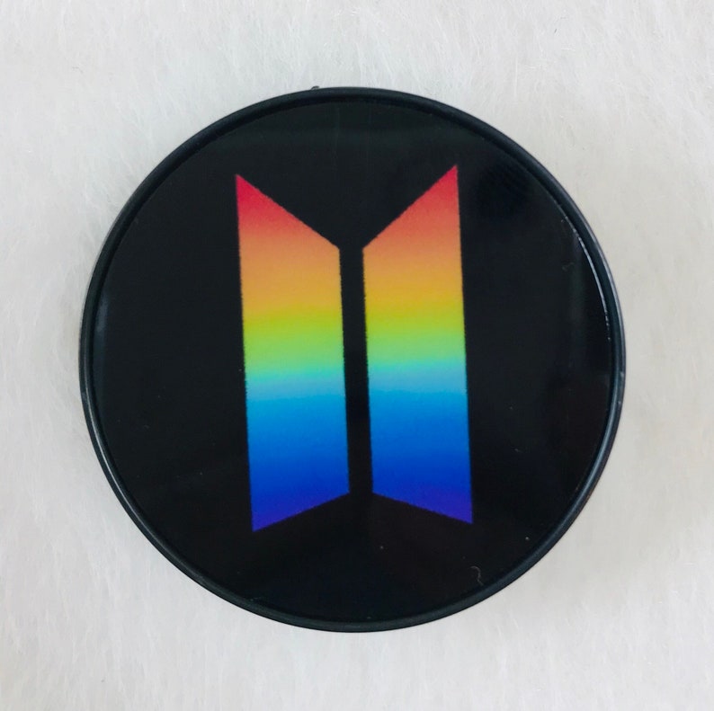 Diy Bts Popsocket 3 Bts Popsocket Designs Pink Heart Shape BTS Logo Popsocket | Etsy
