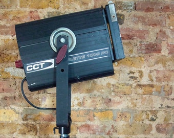 Genuine 1980s Theatre Spotlight on Tripod Repurposed for Home Use
