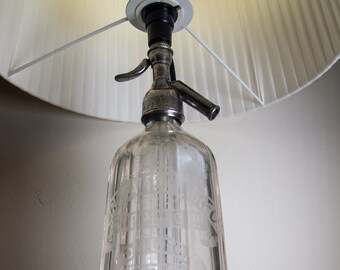 Vintage Morcambe Direct Supply Co. Ltd. Soda Syphon Table lamp Upcycle
