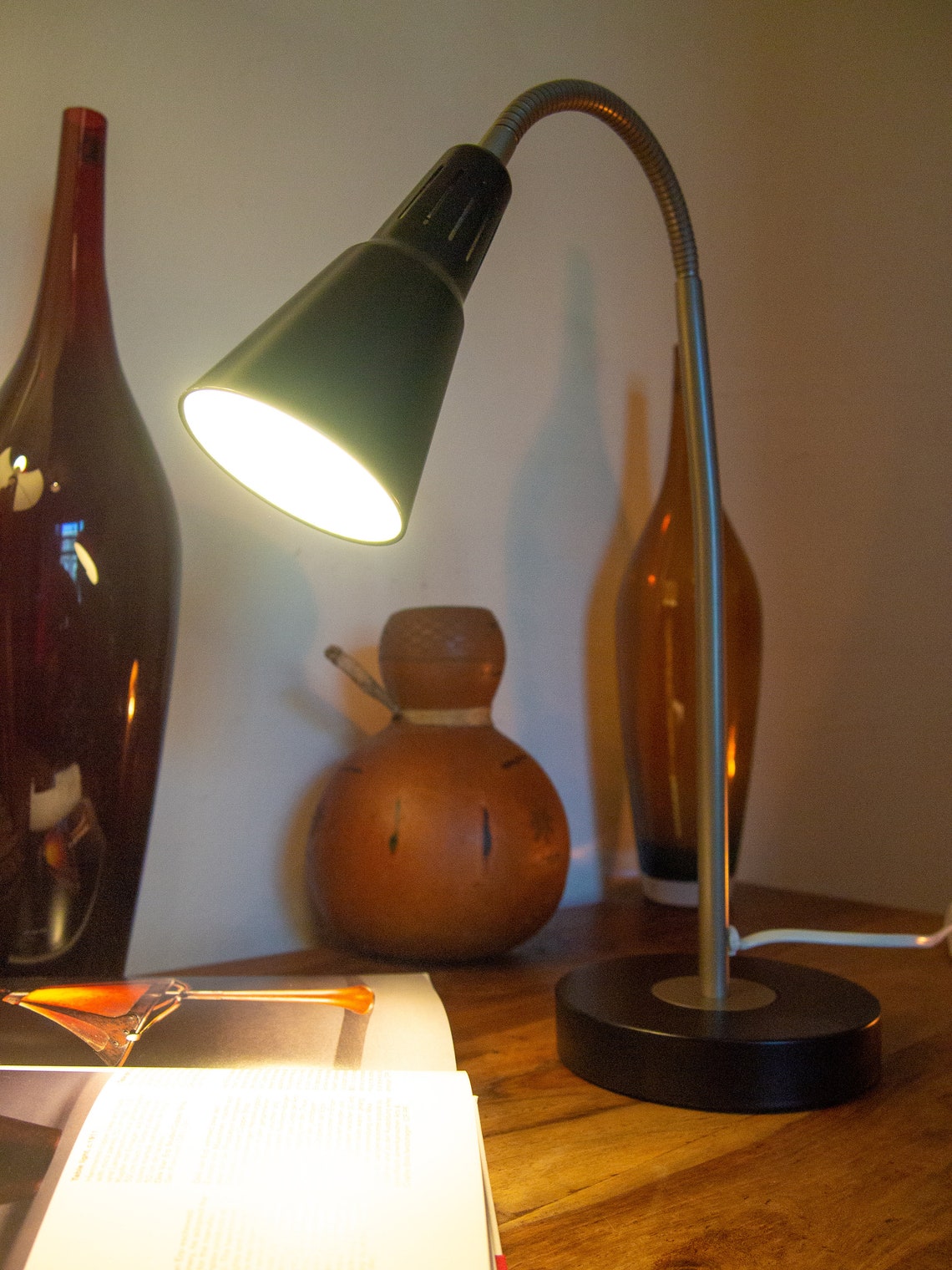 Vintage IKEA KVART 60s Style Desk Lamp in Black Etsy