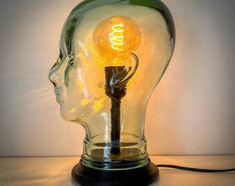 Glass Head Lamp 'The Bright Idea'