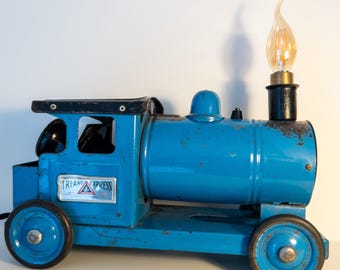 Tri-Ang Express Puff Puff Table Lamp Upcycle