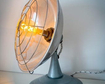 Mysto Heat Lamp 1940s, converted into a table light