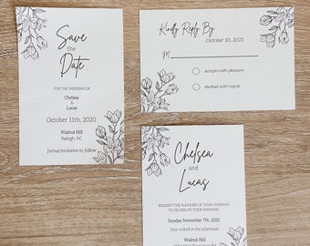 Wedding Invitations | Reply By | Save the Dates